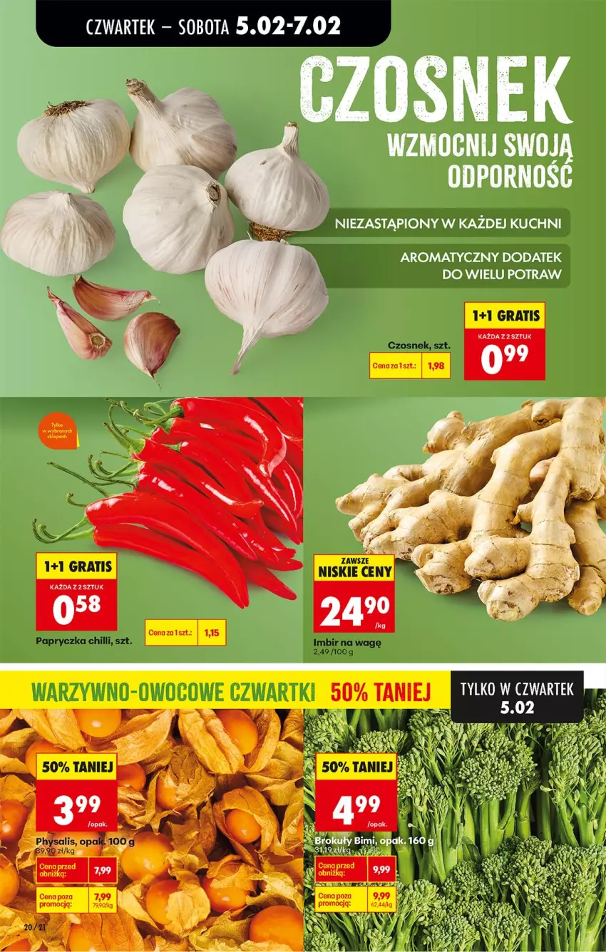 Gazetka promocyjna Biedronka - Gazetka - ważna 05.02 do 12.02.2026 - strona 24 - produkty: Czosnek, Gra, Imbir