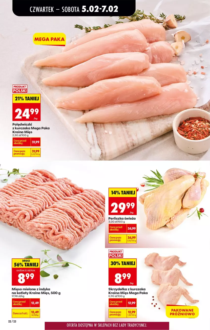 Gazetka promocyjna Biedronka - Gazetka - ważna 05.02 do 12.02.2026 - strona 30 - produkty: Kotlet, Kurczak, Mięso, Mięso mielone, Perliczka, Polędwiczki z kurczaka, Skrzydełka z kurczaka