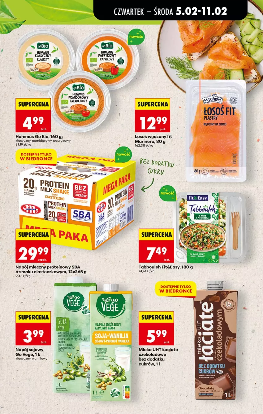 Gazetka promocyjna Biedronka - Gazetka - ważna 05.02 do 12.02.2026 - strona 41 - produkty: Fa, Hummus, Mleko, Mus, Napój, Napój mleczny, Napój roślinny