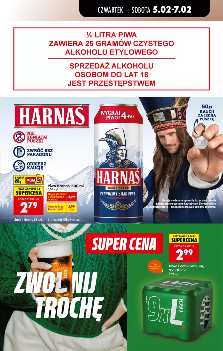 Gazetka promocyjna Biedronka - Gazetka - ważna 05.02 do 12.02.2026 - strona 57 - produkty: Harnaś, Lech Premium, Piwa, Piwo
