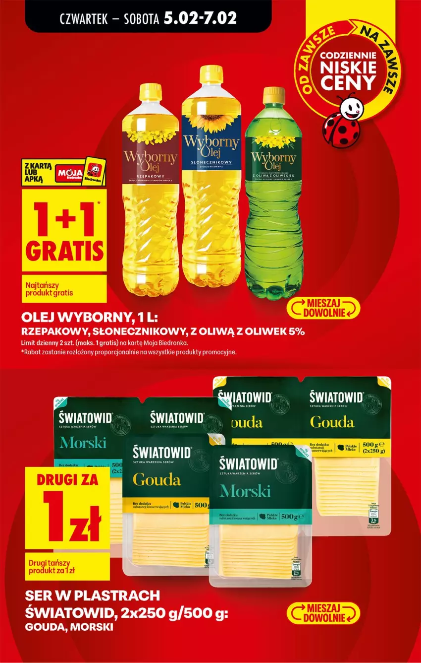 Gazetka promocyjna Biedronka - Gazetka - ważna 05.02 do 12.02.2026 - strona 9 - produkty: Gouda, Gra, Olej, Por, Ser