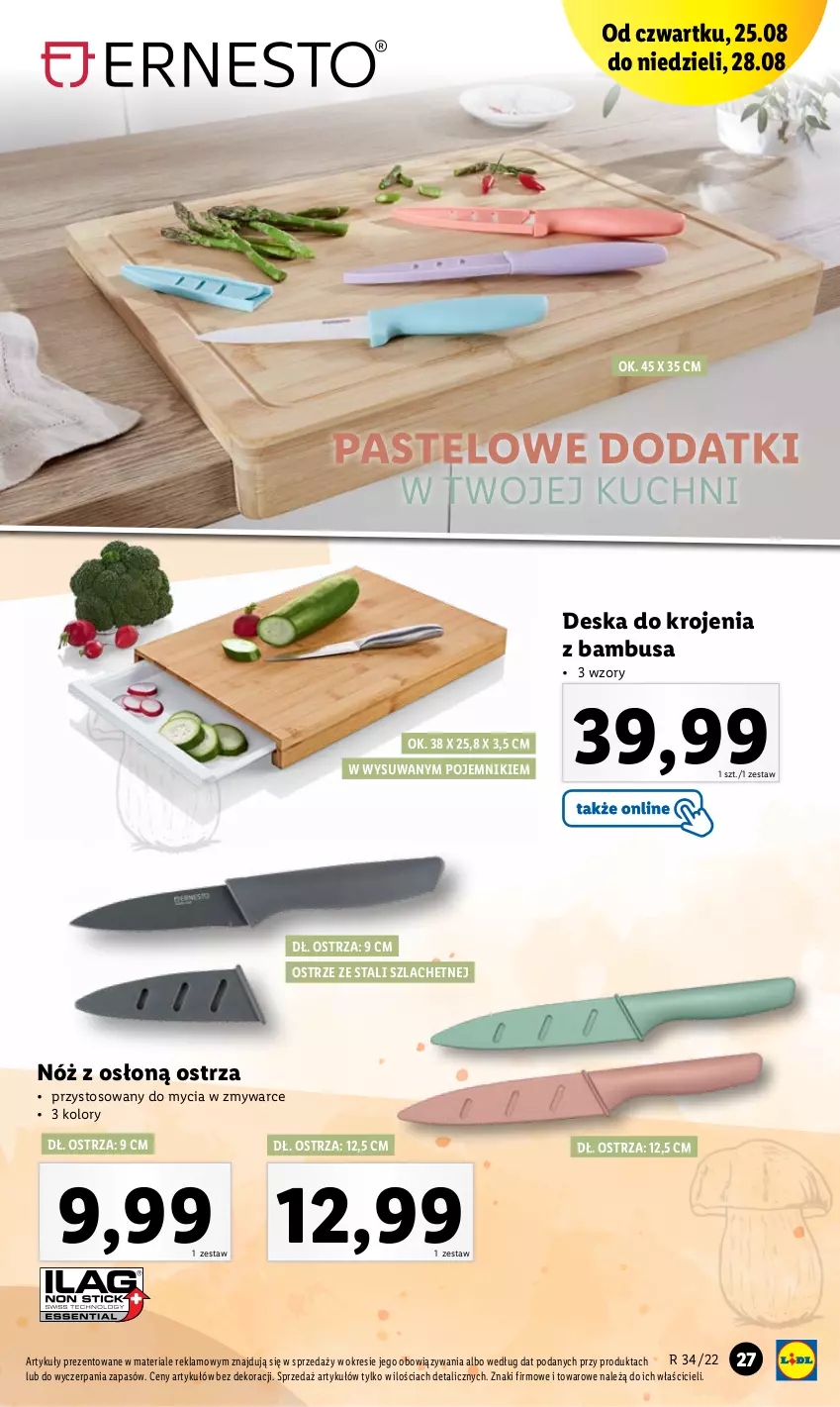 Gazetka promocyjna Lidl - GAZETKA - ważna 22.08 do 28.08.2022 - strona 27 - produkty: Deska do krojenia, Pojemnik