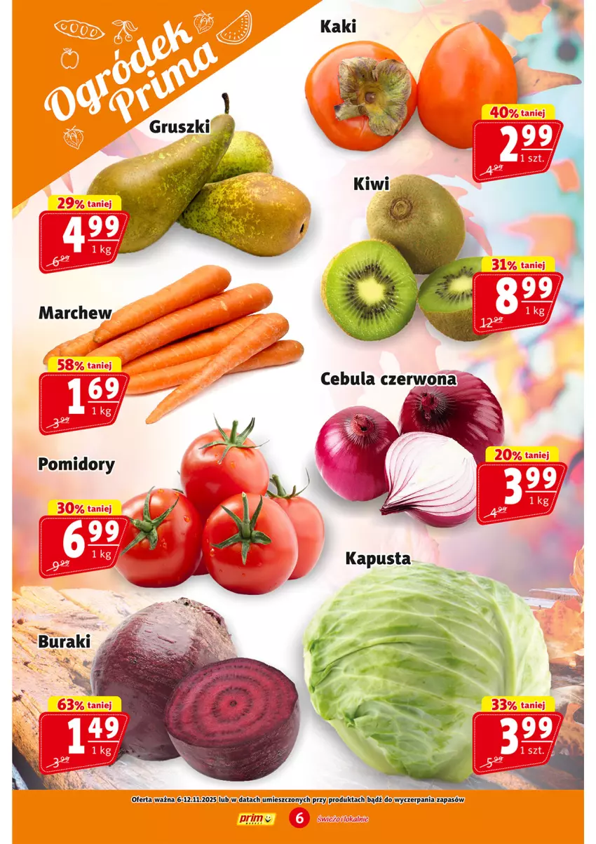 Gazetka promocyjna Prim Market - ważna 06.11 do 12.11.2025 - strona 6 - produkty: Pomidory