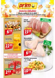 Gazetka promocyjna Prim Market - Gazetka - ważna od 12.11 do 12.11.2025 - strona 1 - produkty: Piwa, Piec, Kurczak, Sałatka, Gra, Królewski, Kawa, Sałat, Toffifee, Fa
