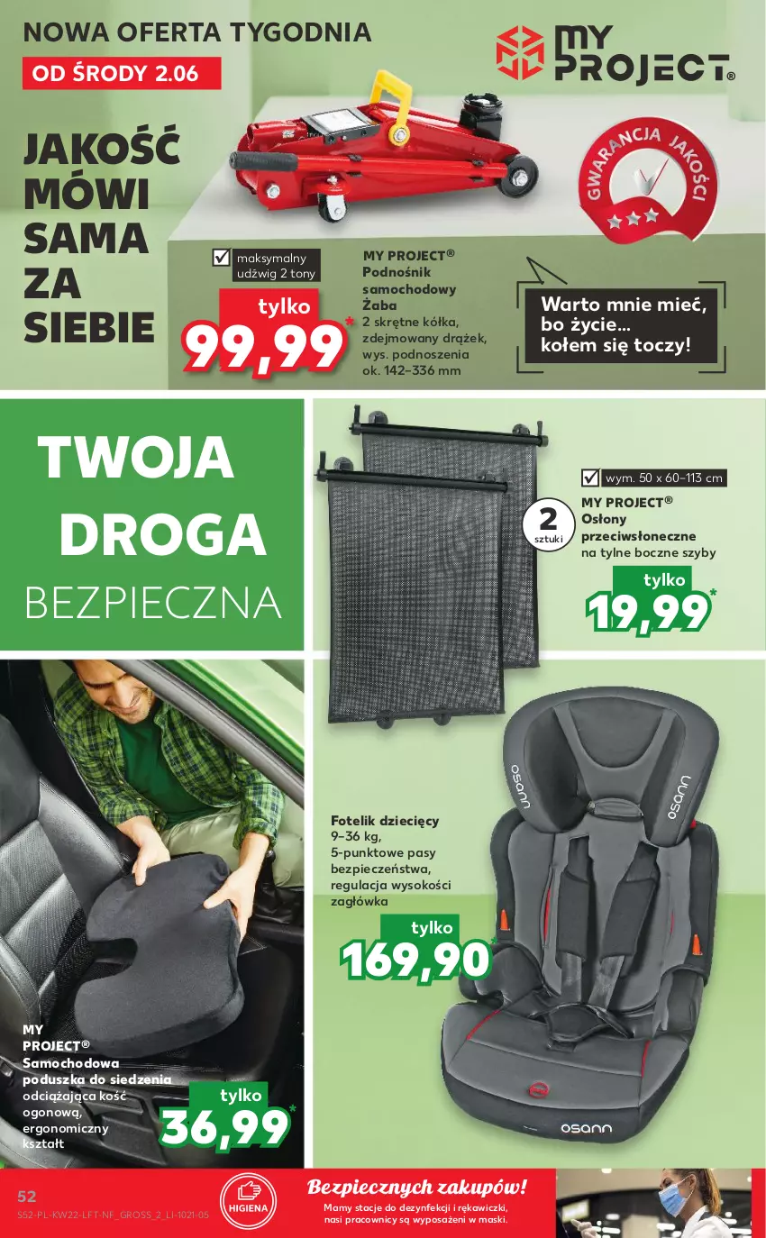 Gazetka promocyjna Kaufland - OFERTA TYGODNIA - ważna 02.06 do 09.06.2021 - strona 52 - produkty: Dzieci, Dźwig, Fotel, Fotelik, Piec, Poduszka, Sok