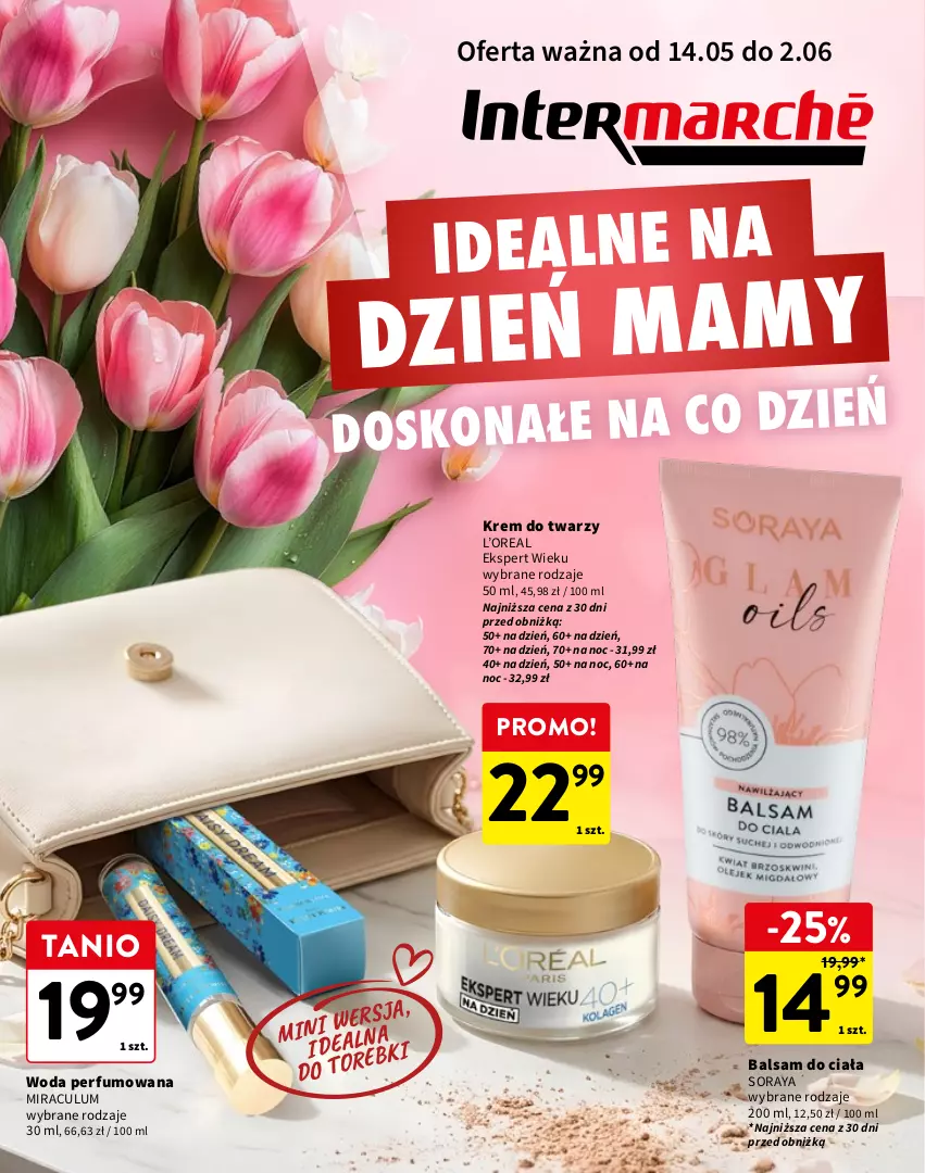 Gazetka promocyjna Intermarche - Katalog Dzień mamy - ważna 14.05 do 02.06.2026 - strona 1 - produkty: Balsam do ciała, Krem do twarzy, Perfum, Woda, Woda perfumowana