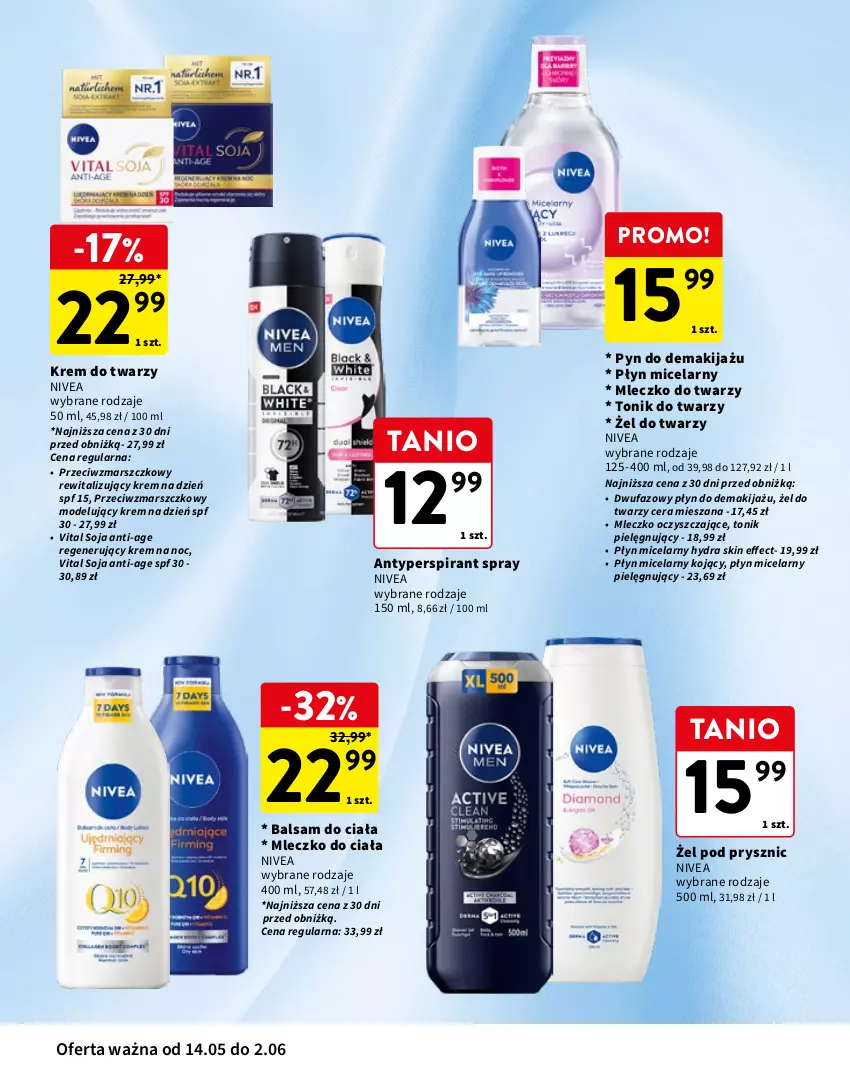 Gazetka promocyjna Intermarche - Katalog Dzień mamy - ważna 14.05 do 02.06.2026 - strona 6 - produkty: Antyperspirant, Balsam do ciała, Balsam po goleniu, Fa, Krem do twarzy, Krem na dzień, Krem na noc, Makijaż, Mars, Mleczko, Mleczko do ciała, Nivea, Nivea Men, Old Spice, Pianka do golenia, Płyn micelarny, Tonik, Tonik do twarzy, Woda, Woda po goleniu