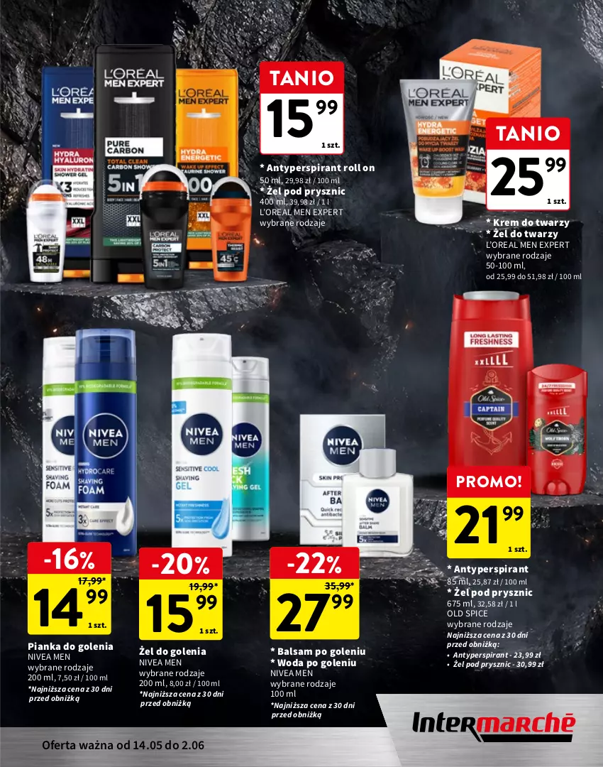 Gazetka promocyjna Intermarche - Katalog Dzień mamy - ważna 14.05 do 02.06.2026 - strona 7 - produkty: Antyperspirant, Balsam do ciała, Balsam po goleniu, Fa, Krem do twarzy, Krem na dzień, Krem na noc, Makijaż, Mars, Mleczko, Mleczko do ciała, Nivea, Nivea Men, Old Spice, Pianka do golenia, Płyn micelarny, Tonik, Tonik do twarzy, Woda, Woda po goleniu