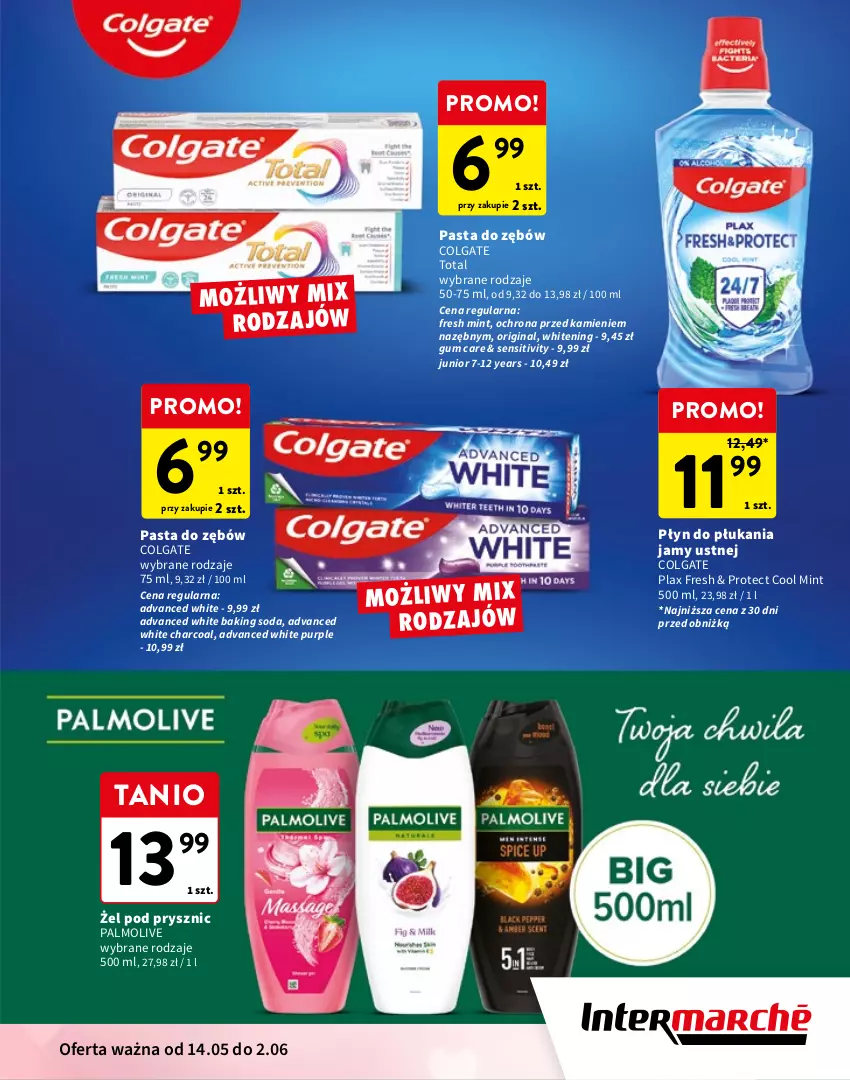Gazetka promocyjna Intermarche - Katalog Dzień mamy - ważna 14.05 do 02.06.2026 - strona 9 - produkty: Colgate, Colgate Total, Gin, Lacalut, LG, Listerine, Palmolive, Pasta do zębów, Płyn do płukania, Płyn do płukania jamy ustnej, Pur