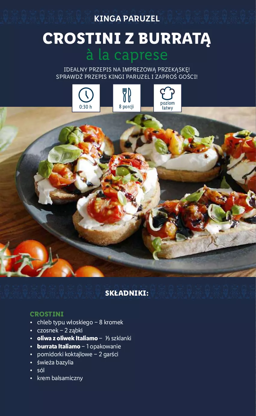 Gazetka promocyjna Lidl - KATALOG ITALIAMO - ważna 11.10 do 15.10.2021 - strona 11 - produkty: Bazyl, Bazylia, Burrata, Chleb, Chleb typu włoskiego, Czosnek, Lanki, Oliwa z oliwek, Pomidorki, Por, Sól