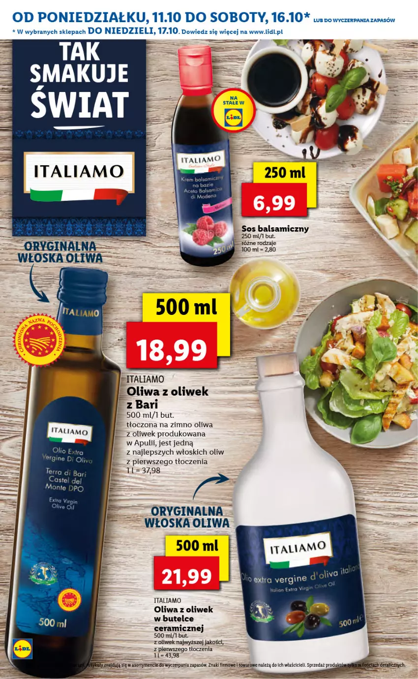 Gazetka promocyjna Lidl - KATALOG ITALIAMO - ważna 11.10 do 15.10.2021 - strona 21 - produkty: Gin, Oliwa z oliwek, Sos