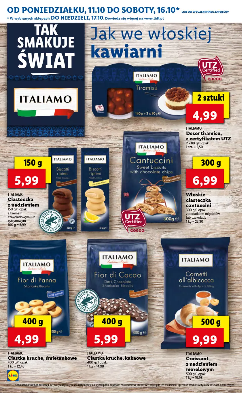 Gazetka promocyjna Lidl - KATALOG ITALIAMO - ważna 11.10 do 15.10.2021 - strona 27 - produkty: BIC, Ciastka, Croissant, Deser, Kakao, Ser