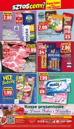 Gazetka promocyjna Topaz - Gazetka - Gazetka - ważna od 25.01 do 25.01.2023 - strona 24 - produkty: Top, Papier, Karkówka wieprzowa, Kosz, Mola, Waga, Napój, Olej, Mięta, Hortex, Mleko