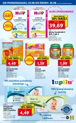 Gazetka promocyjna Lidl - GAZETKA - Gazetka - ważna od 25.08 do 25.08.2021 - strona 45 - produkty: Deser owocowy, HiPP, Ser, Gra, BoboVita, Tonik, Chusteczki, Dzieci, Baton, Owoce, Deser, Mleko