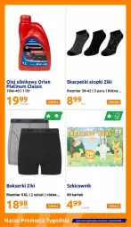 Gazetka promocyjna Action - Gazetka - ważna od 07.08 do 07.08.2023 - strona 9 - produkty: Top, Ser, Szkicownik, Olej silnikowy, Karp, Skarpetki, Olej, Bokserki