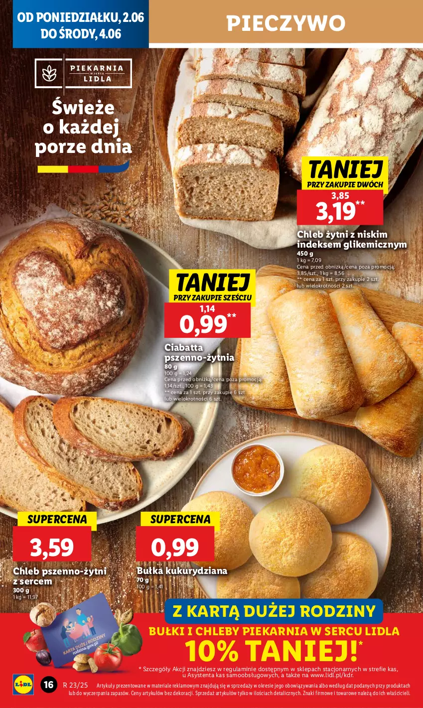 Gazetka promocyjna Lidl - GAZETKA - ważna 02.06 do 04.06.2025 - strona 18 - produkty: Bułka, Chleb, Ciabatta, Piec, Pieczywo, Por, Ser
