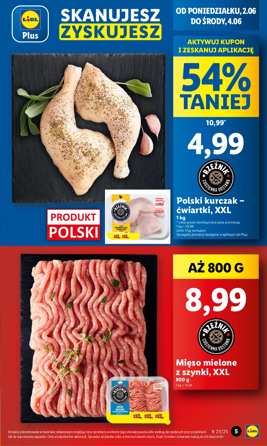 Gazetka promocyjna Lidl - GAZETKA - ważna 02.06 do 04.06.2025 - strona 3 - produkty: Kurczak, Mięso, Mięso mielone, Mięso mielone z szynki