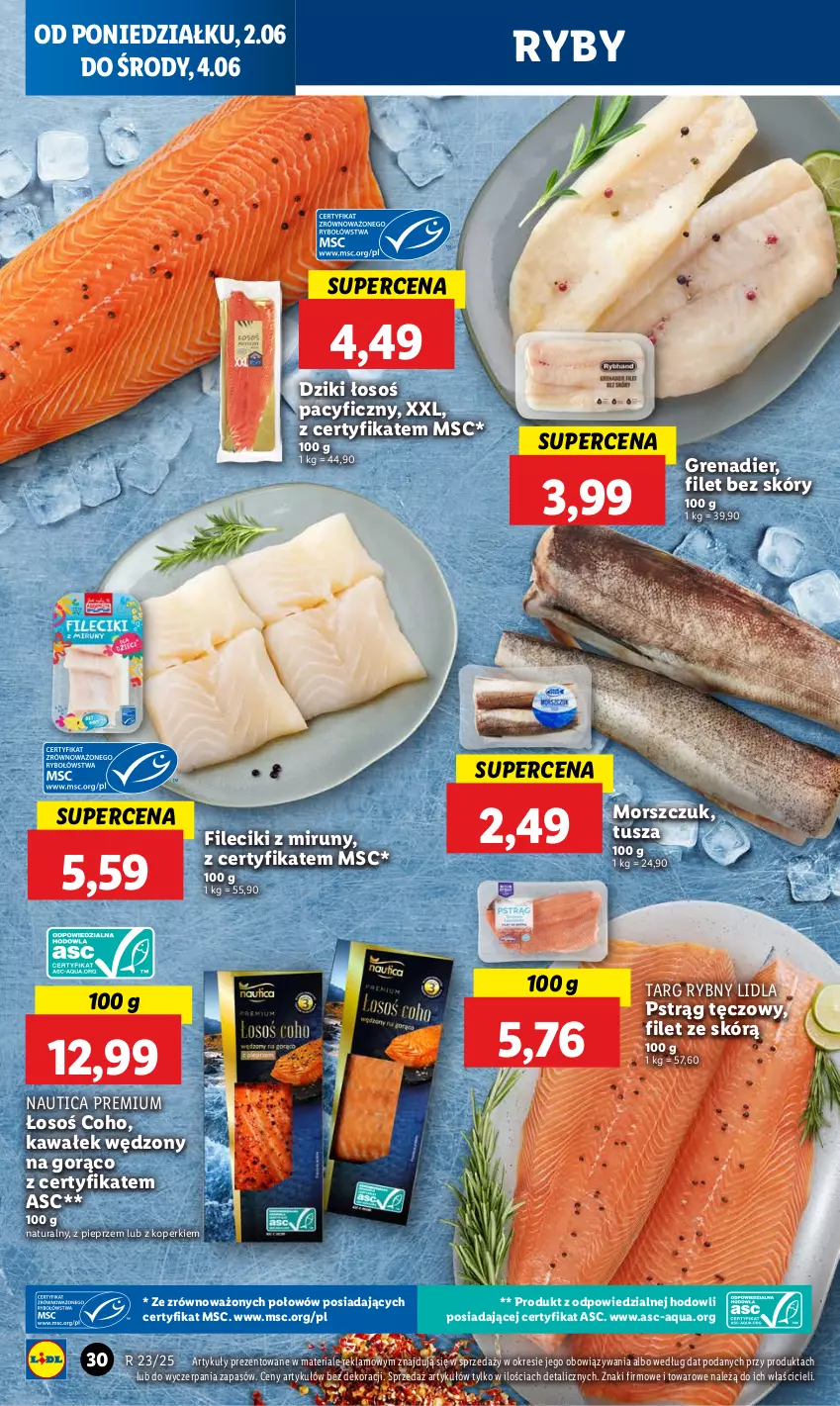 Gazetka promocyjna Lidl - GAZETKA - ważna 02.06 do 04.06.2025 - strona 32 - produkty: Grenadier, Kawa, Pieprz, Pstrąg, Pstrąg tęczowy, Tusz, Wałek
