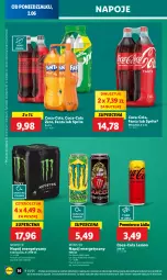 Gazetka promocyjna Lidl - GAZETKA - Gazetka - ważna od 04.06 do 04.06.2025 - strona 42 - produkty: Napój energetyczny, Coca-Cola, Napoje, Fanta, Sprite, Napój, Fa