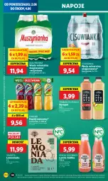 Gazetka promocyjna Lidl - GAZETKA - Gazetka - ważna od 04.06 do 04.06.2025 - strona 44 - produkty: Mus, Lemoniada, Napoje, Muszynianka, Tymbark, Aronia, Woda mineralna, Woda, Napój, Cisowianka, Mięta, Magnez