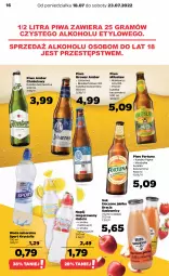 Gazetka promocyjna Netto - Artykuły spożywcze oraz Akcesoria i dodatki - Gazetka - ważna od 23.07 do 23.07.2022 - strona 16 - produkty: Piwa, Piwo, Sok, Por, Gra, Fortuna, Sport, Woda mineralna, Napój niegazowany, Woda, Napój
