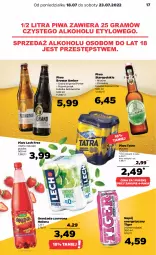 Gazetka promocyjna Netto - Artykuły spożywcze oraz Akcesoria i dodatki - Gazetka - ważna od 23.07 do 23.07.2022 - strona 17 - produkty: Piwa, Piwo, Por, Gra, Napój energetyczny, Tatra, Tiger, Oranżada, Hellena, Napój