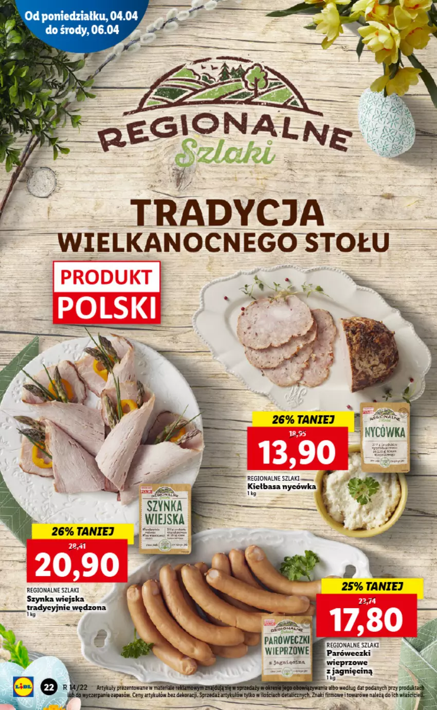 Gazetka promocyjna Lidl - GAZETKA - ważna 04.04 do 06.04.2022 - strona 22 - produkty: Fa, Kiełbasa