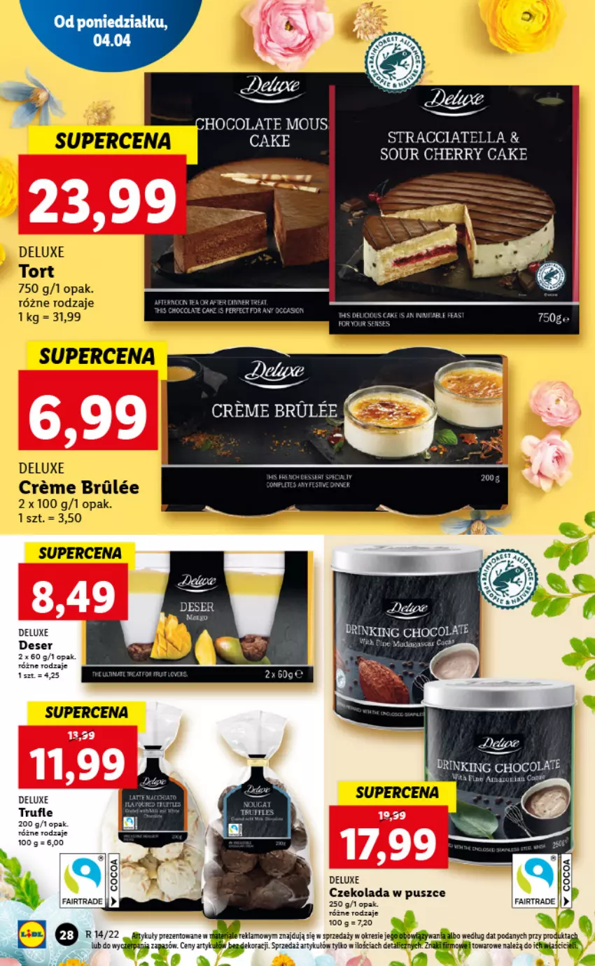 Gazetka promocyjna Lidl - GAZETKA - ważna 04.04 do 06.04.2022 - strona 28 - produkty: Anew, Czekolada