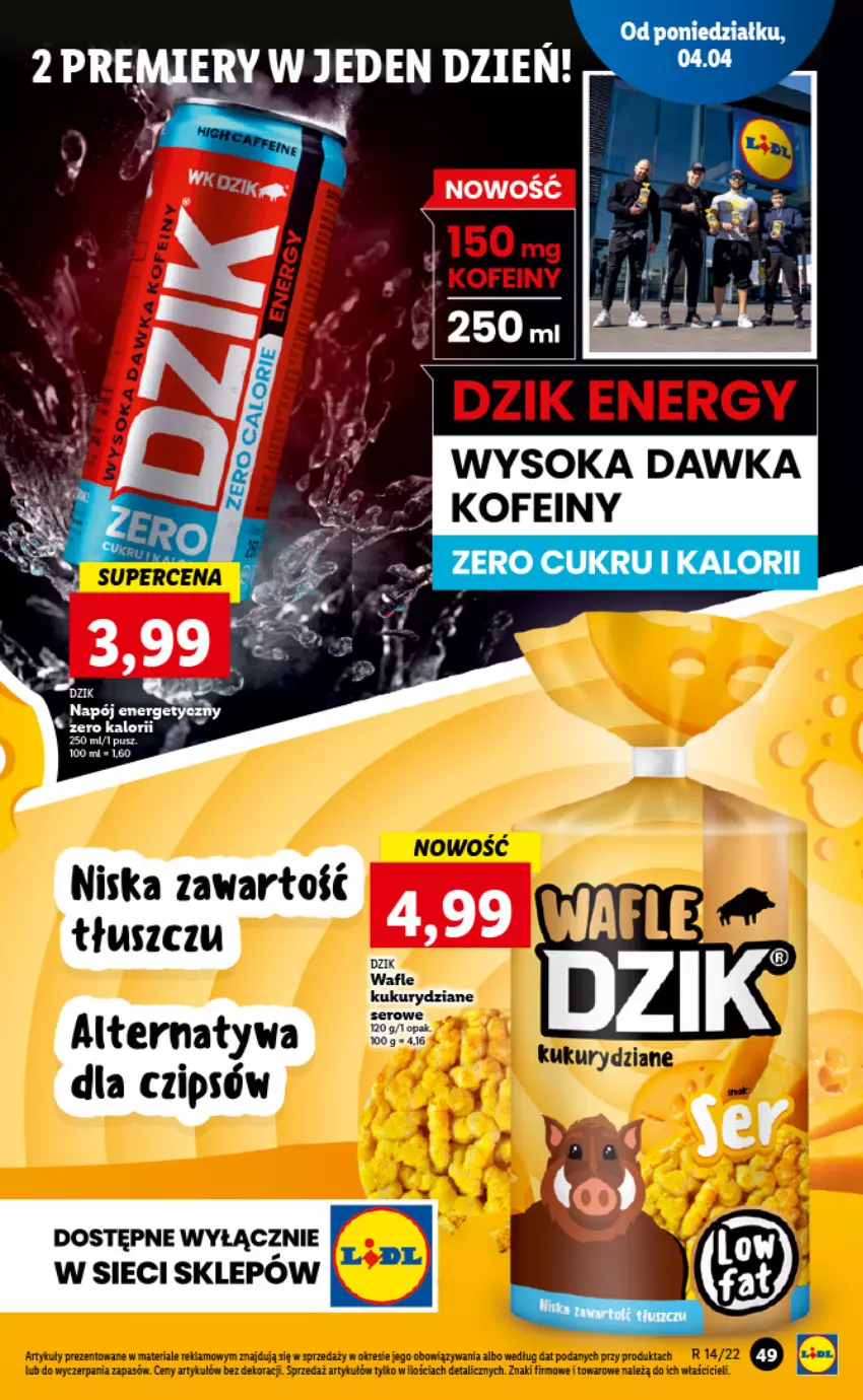 Gazetka promocyjna Lidl - GAZETKA - ważna 04.04 do 06.04.2022 - strona 49 - produkty: Ser, Sok