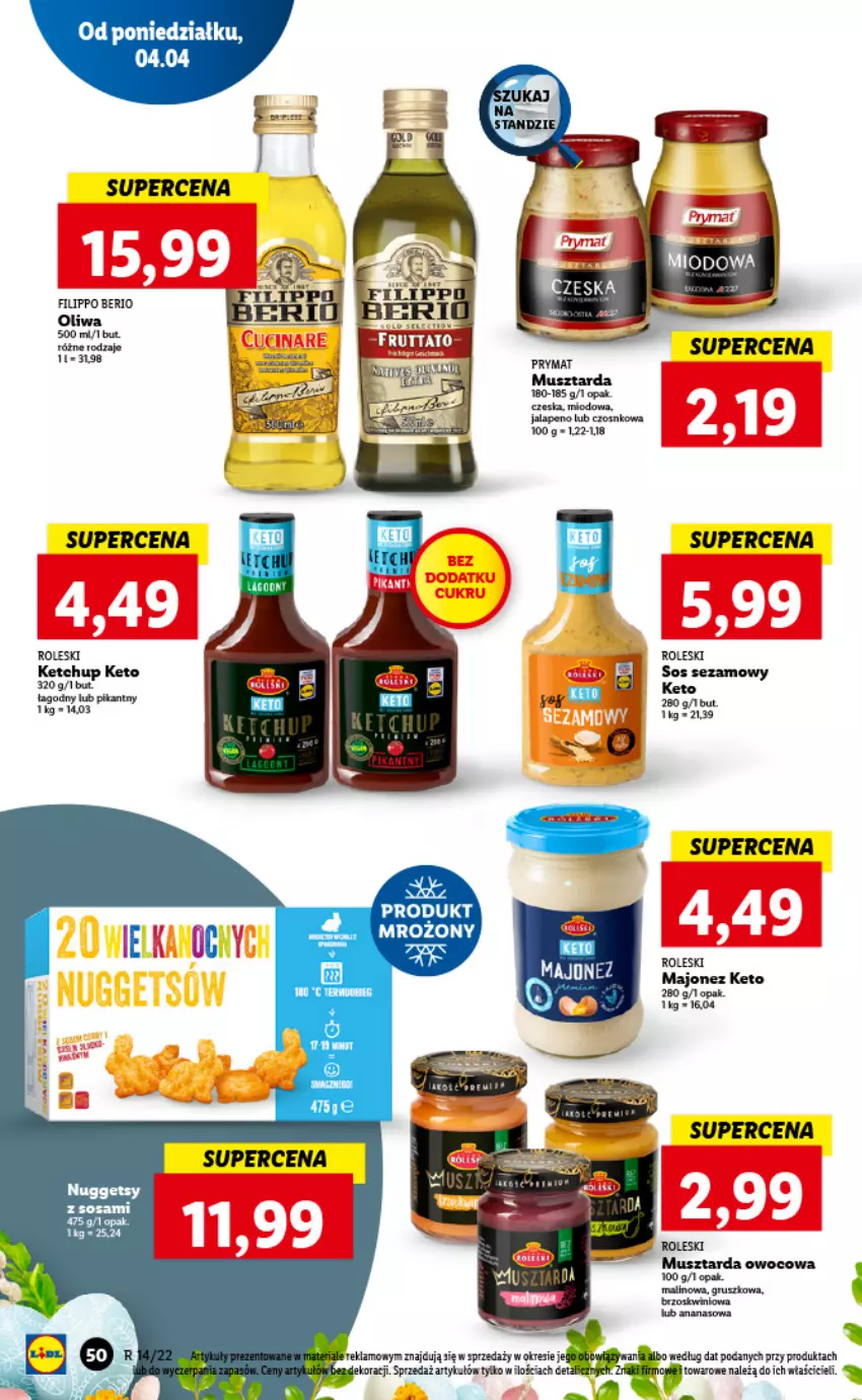 Gazetka promocyjna Lidl - GAZETKA - ważna 04.04 do 06.04.2022 - strona 50 - produkty: Ananas, Majonez, Mus, Musztarda, Prymat, Sos