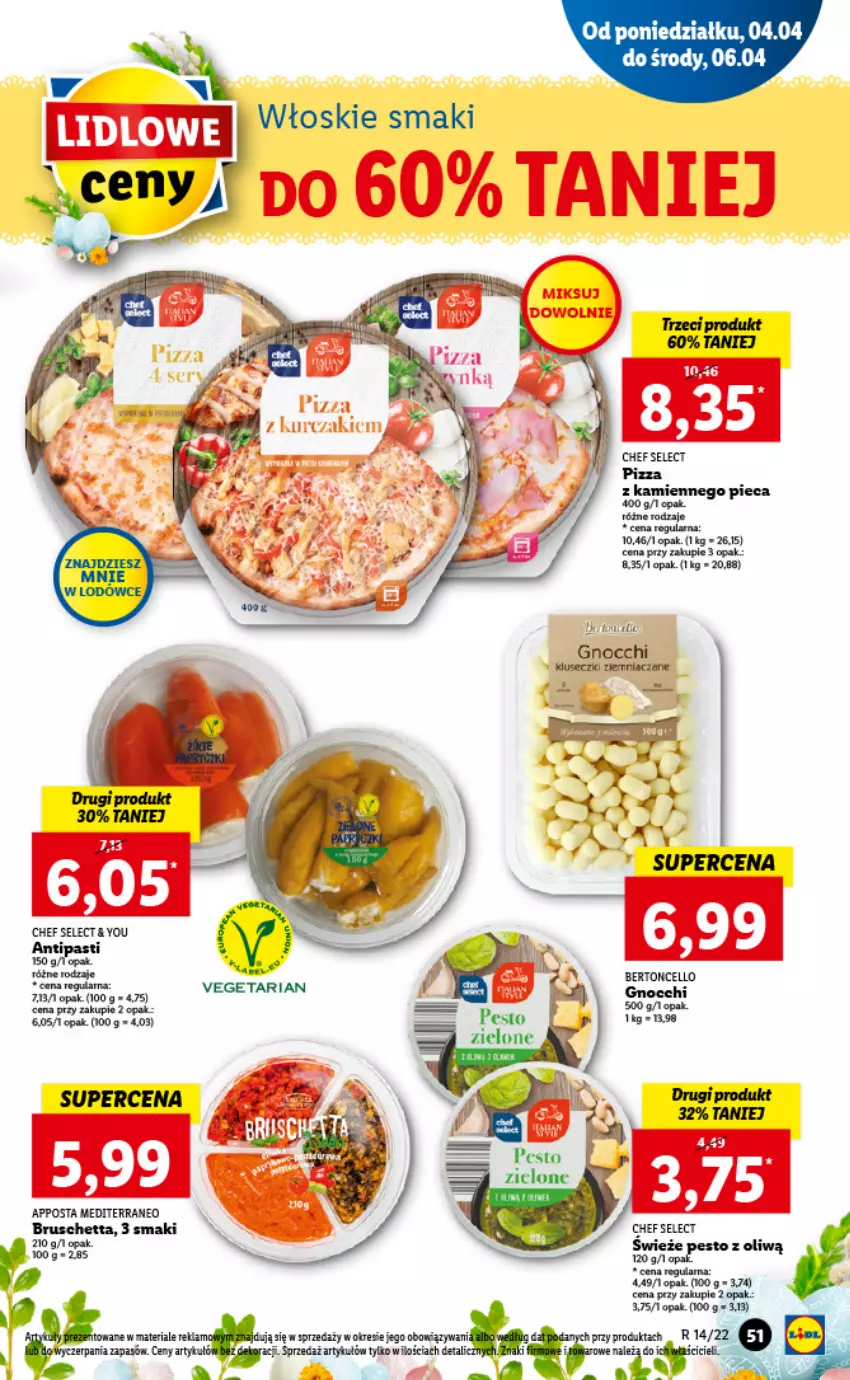 Gazetka promocyjna Lidl - GAZETKA - ważna 04.04 do 06.04.2022 - strona 51 - produkty: Piec, Pizza