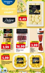 Gazetka promocyjna Lidl - GAZETKA - Gazetka - ważna od 06.04 do 06.04.2022 - strona 26 - produkty: Tortelloni, Makaron, Sos, Salami, Gnocchi, Pesto, Kabanos, Szpinak