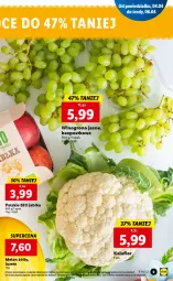 Gazetka promocyjna Lidl - GAZETKA - Gazetka - ważna od 06.04 do 06.04.2022 - strona 9 - produkty: Kalafior, Figi, Wino, Melon, Jabłka