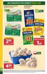 Gazetka promocyjna Stokrotka - Supermarket Opole/Radom - Gazetka - ważna od 05.02 do 05.02.2025 - strona 2 - produkty: Piec, Warzywa, Twaróg, Parówki, Farm Milk, Twaróg półtłusty, Owoce, Berlinki, Mięso, Fa