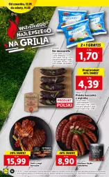 Gazetka promocyjna Lidl - GAZETKA - Gazetka - ważna od 14.05 do 14.05.2022 - strona 16 - produkty: Mozzarella, Kurczak, Ser, Gra, Stek, Lovi, PIKOK, Kaszanka, Grill, Kasza, Kiełbasa, Kiełbasa śląska