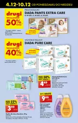 Gazetka promocyjna Biedronka - Od poniedzialku - Gazetka - ważna od 09.12 do 09.12.2023 - strona 47 - produkty: Płyn do kąpieli, Por, Pur, Johnson's, Pieluchy, Majtki, Dada, Johnson's Baby, Chusteczki, Szampon, Dzieci, Pieluchomajtki, Mydło