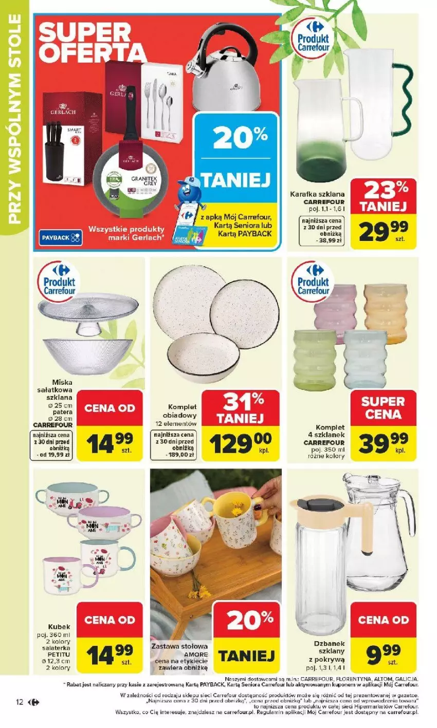 Gazetka promocyjna Carrefour - Gazetka Łap super okazje od poniedziałku! - ważna 16.02 do 28.02.2026 - strona 12 - produkty: Fa, Karafka, Kubek, LANA, Miska, Sałat