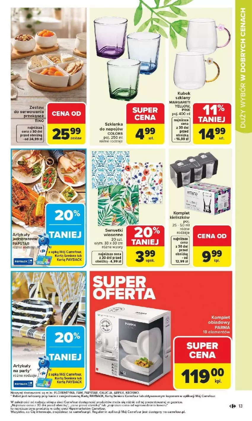 Gazetka promocyjna Carrefour - Gazetka Łap super okazje od poniedziałku! - ważna 16.02 do 28.02.2026 - strona 13 - produkty: Fa, Kubek, Piwa, Ser, Serwetki, Szklanka