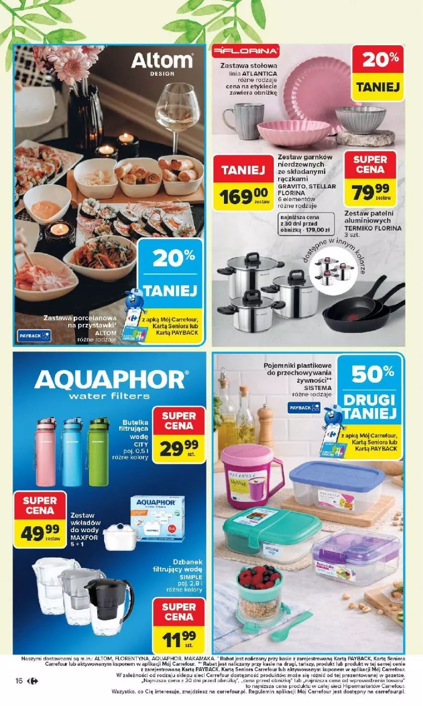 Gazetka promocyjna Carrefour - Gazetka Łap super okazje od poniedziałku! - ważna 16.02 do 28.02.2026 - strona 16 - produkty: Aquaphor, Dzbanek, Dzbanek filtrujący, Fa, Gra, Pojemnik