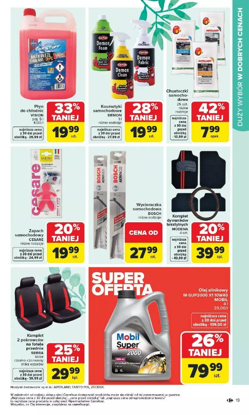 Gazetka promocyjna Carrefour - Gazetka Łap super okazje od poniedziałku! - ważna 16.02 do 28.02.2026 - strona 19 - produkty: Bosch, Chusteczki, Dywan, Dywanik, Fa, Fotel, Ser, Wycieraczka