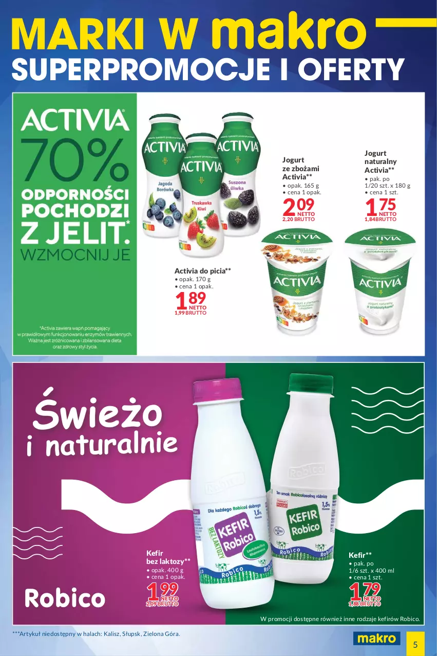 Gazetka promocyjna Makro - [Oferta specjalna] Marki w MAKRO - ważna 25.01 do 07.02.2022 - strona 5 - produkty: Activia, BIC, Jogurt, Jogurt naturalny, Kefir, Robico