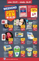 Gazetka promocyjna Aldi - Okazje na weekend - Gazetka - ważna od 26.01 do 26.01.2025 - strona 2 - produkty: Mozzarella, Kurczak, Ser topiony, Mięso wołowe, Jogurt naturalny, Top, Ser, Twaróg, Piątnica, Zott, Kiełbasa krakowska, Jogurt, Miruna, Stek, Tago, Golden Seafood, Twaróg półtłusty, Tuńczyk, Olej, Kiełbasa, Mięso