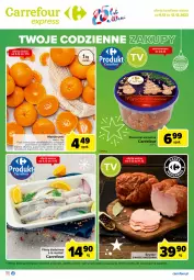 Gazetka promocyjna Carrefour - Gazetka Express - Gazetka - ważna od 12.12 do 12.12.2022 - strona 1 - produkty: Mandarynki, Ser, Papier, Siatka, Dzieci