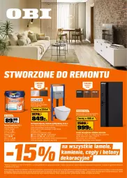 Gazetka promocyjna Obi - Gazetka OBI - Gazetka - ważna od 18.08 do 18.08.2026 - strona 1 - produkty: Sok, Telefon, Kosz, Deska wolnoopadająca, Farba lateksowa, Dres, Drzwi zewnętrzne, Drzwi, Dulux, Miska, Intel, Fa