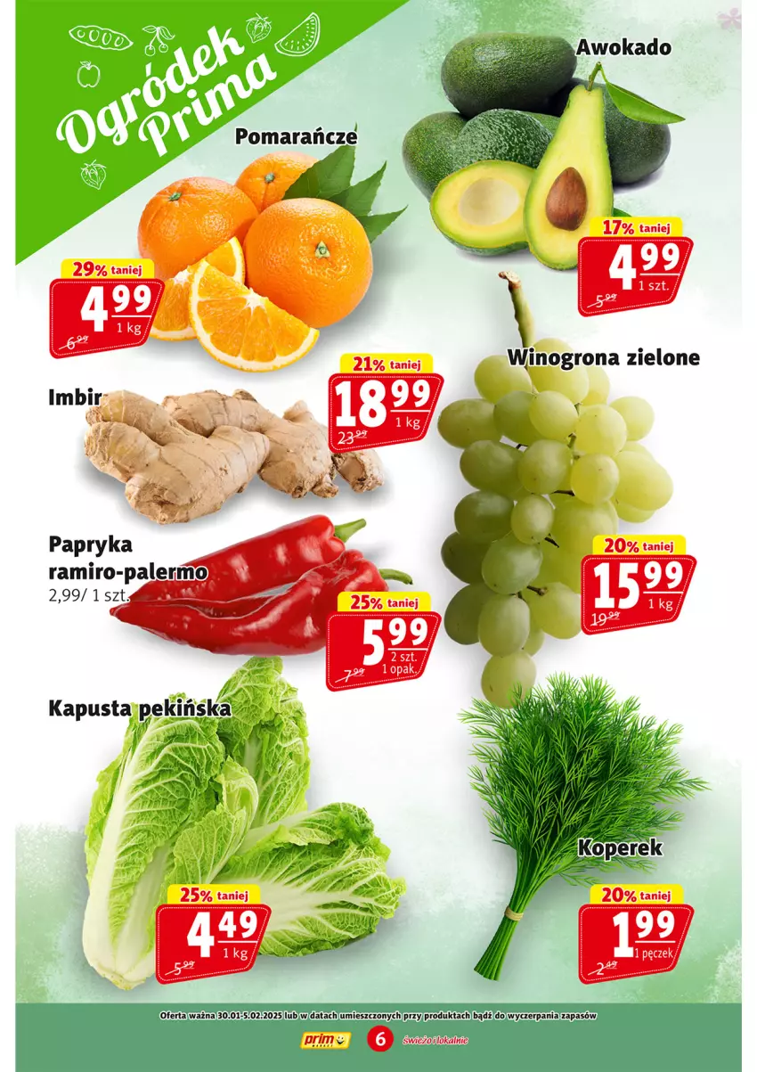 Gazetka promocyjna Prim Market - ważna 30.01 do 05.02.2025 - strona 6 - produkty: Pomarańcze