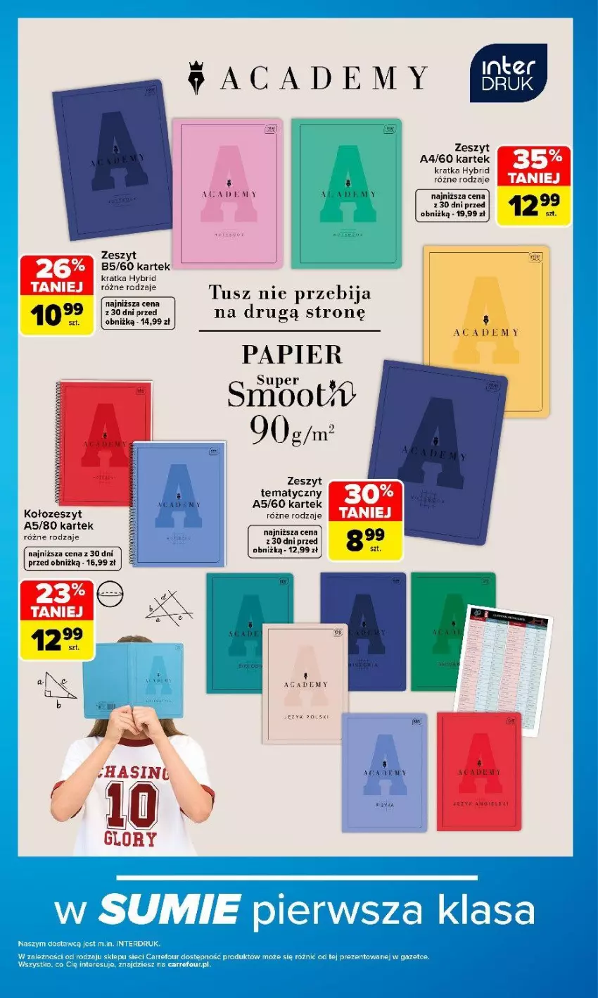 Gazetka promocyjna Carrefour - Gazetka Szkoła w SUMIE wzorowa OKAZJA! - ważna 27.07 do 12.09.2026 - strona 11 - produkty: Papier, Tusz