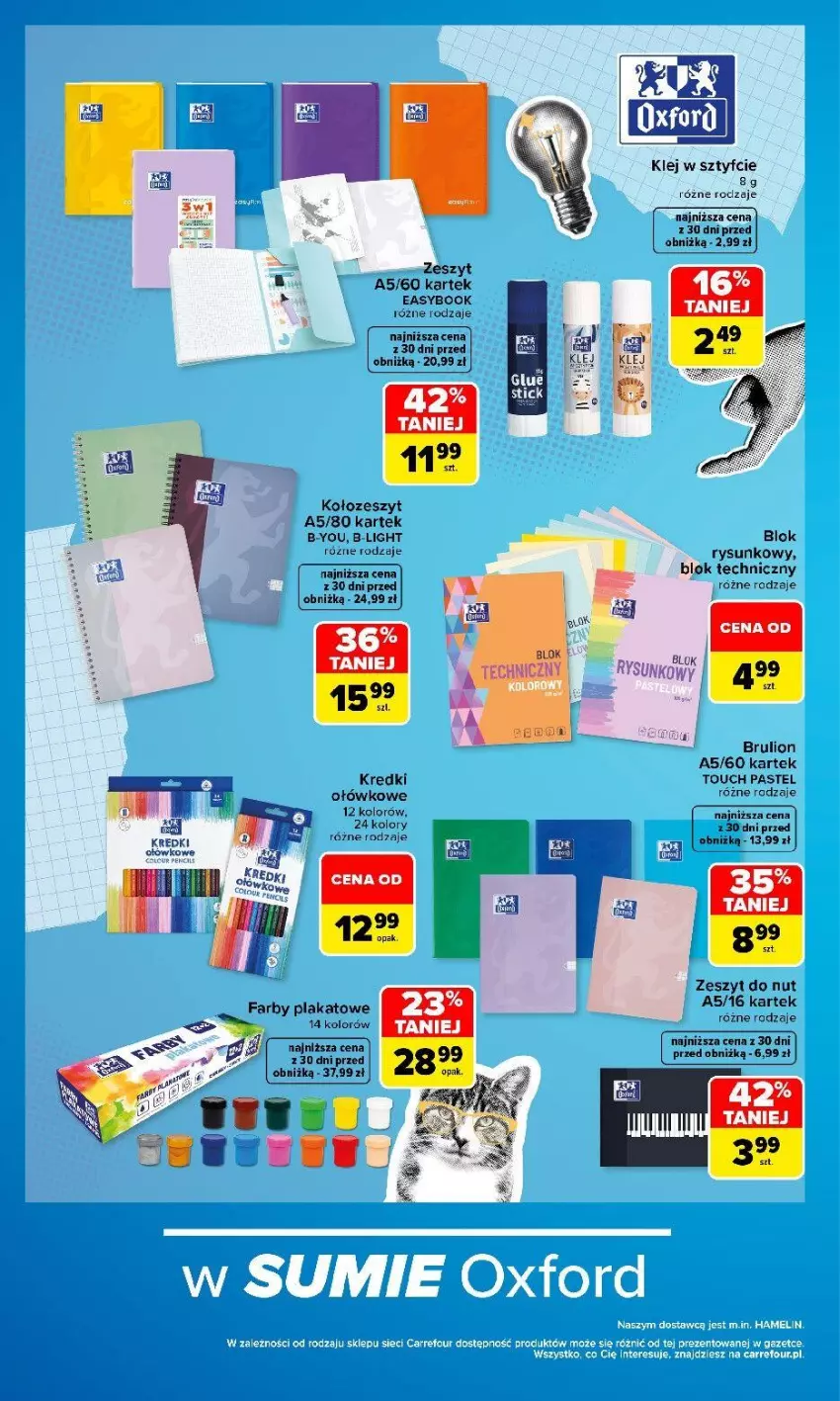 Gazetka promocyjna Carrefour - Gazetka Szkoła w SUMIE wzorowa OKAZJA! - ważna 27.07 do 12.09.2026 - strona 8 - produkty: Fa, Klej, Lion