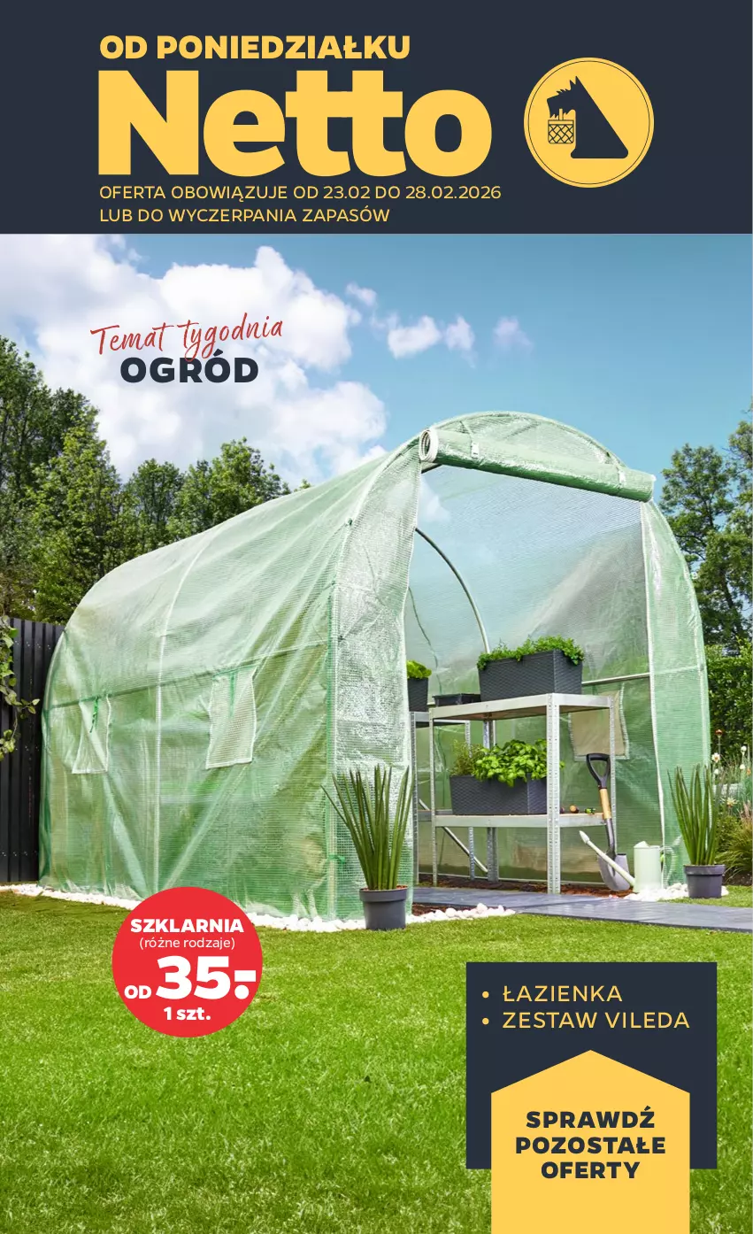 Gazetka promocyjna Netto - Od Poniedziałku - ważna 23.02 do 28.02.2026 - strona 1 - produkty: Ogród, Vileda