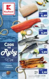 Gazetka promocyjna Kaufland - RYBY - Gazetka - ważna od 06.04 do 06.04.2022 - strona 1 - produkty: Polędwica, Pstrąg tęczowy, Tusz, Pstrąg, Dorsz
