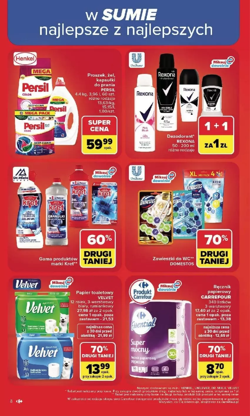Gazetka promocyjna Carrefour - Gazetka Carrefour, Market w SUMIE najlpeszy, od poniedziałku - ważna 14.09 do 19.09.2026 - strona 10 - produkty: Kasia, Papier, Papier toaletowy, Top, Zawieszki